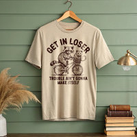 Get In Loser Raccoon Opossum Bicycle