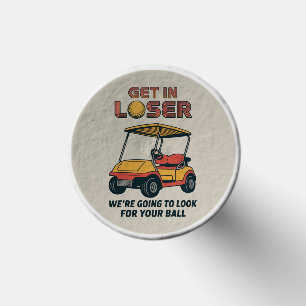 Get In Loser Vintage Funny Golf Cart Golfing Dad  Tees