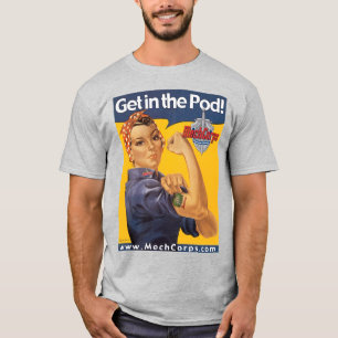 Get In The Pods Rosie Basic Dark T-Shirt