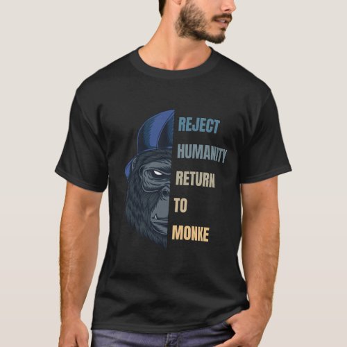 Get in Touch with Primal Side Return to Monke T_Shirt