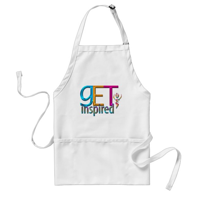 Get Inspired ~ Neon Adult Apron (Front)