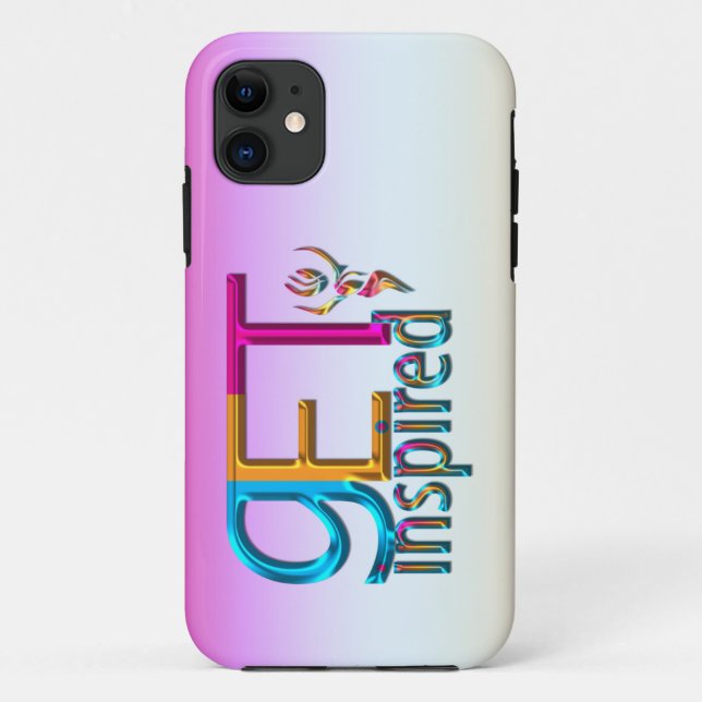 Get Inspired ~ Neon Case-Mate iPhone Case (Back)