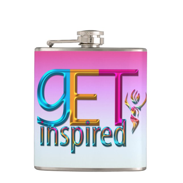 Get Inspired ~ Neon Flask (Front)