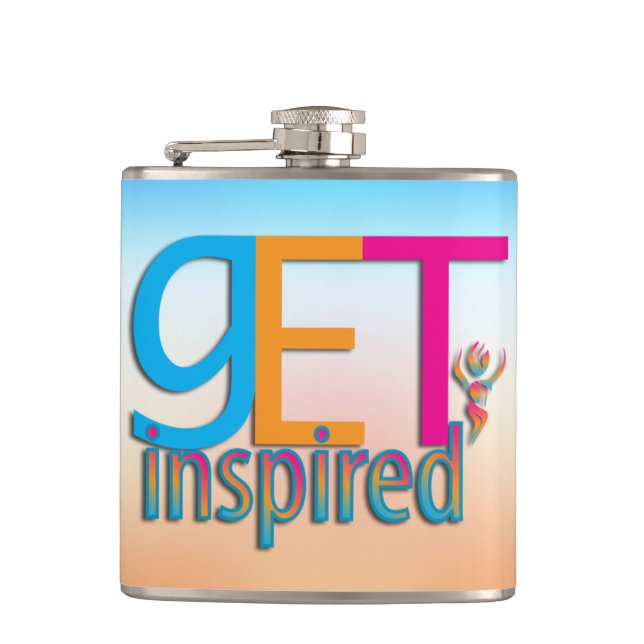Get Inspired ~ Original Flask (Front)