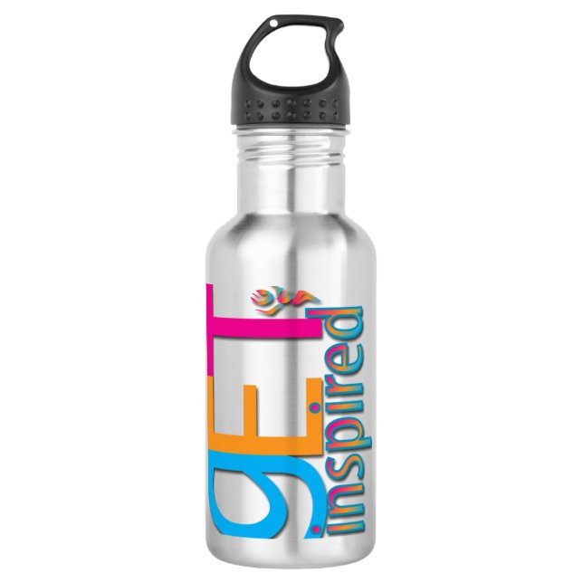 Get Inspired ~ Original Stainless Steel Water Bottle (Front)