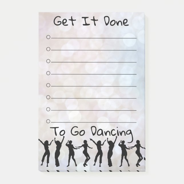 Get It Done Disco Dancing Notes (Front)