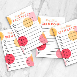 Get It Done Fun Confetti To Do List | Custom Name Post-it Notes