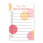 Get It Done Fun Confetti To Do List | Custom Name