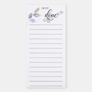 *~* GET IT DONE Galaxy Universe Space Botanical Magnetic Notepad