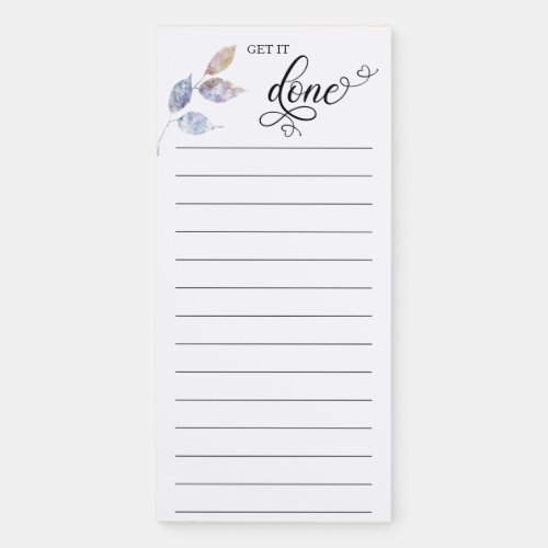  GET IT DONE Galaxy Universe Space Botanical Magnetic Notepad