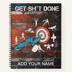 Get it Done Motivational Fitnes Workout Notebook
