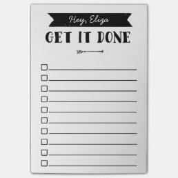 Get It Done To Do List | Arrow | Custom Name Post-it Notes