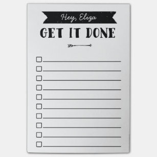 Get It Done To Do List   Arrow   Custom Name Post-it Notes