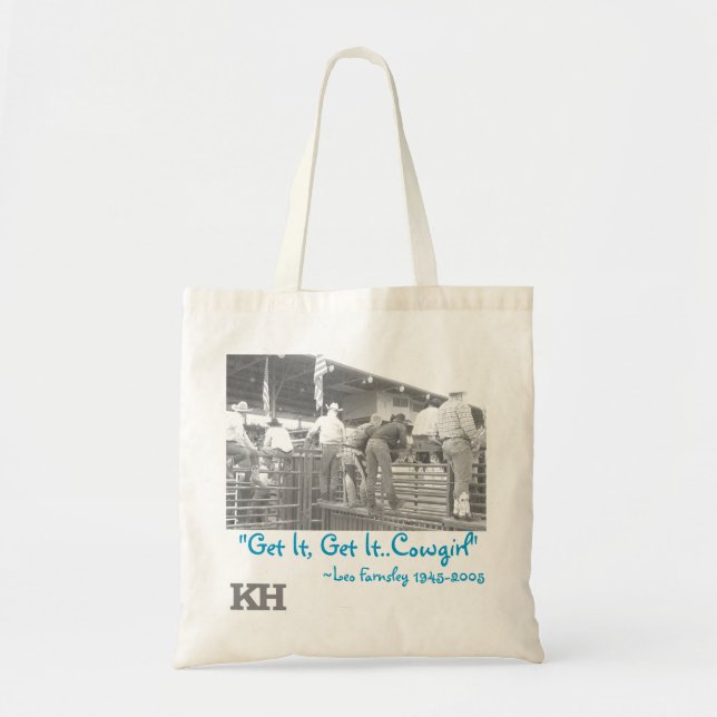 Get It Get It Cowgirl Rodeo Tote Bag (Front)