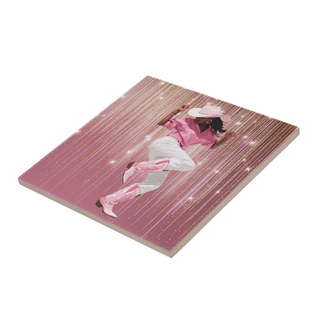 GET IT GIRL #1 CERAMIC TILE (Side)