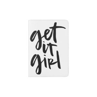 Get It Girl Hand Lettered Passport Cover