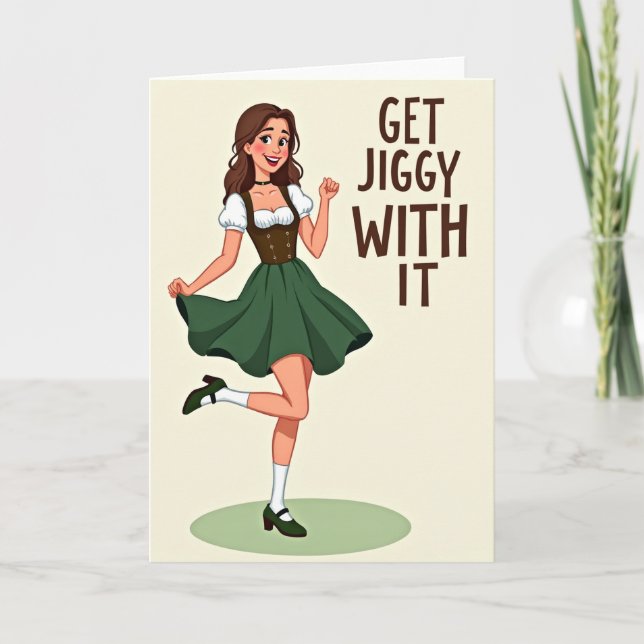 Get Jiggy With It Dance Card (Front)