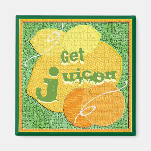 Get Juiced Textured Fruit Magnet