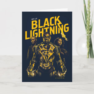 Get Lit - Black Lightning Card