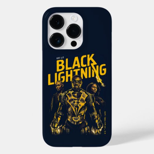 Get Lit _ Black Lightning Case_Mate iPhone 14 Pro Case