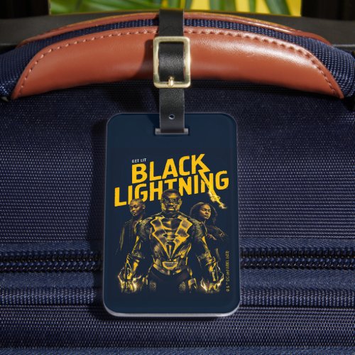 Get Lit _ Black Lightning Luggage Tag