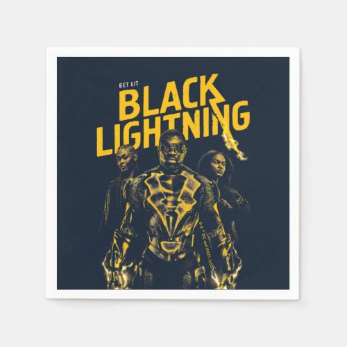 Get Lit _ Black Lightning Napkins