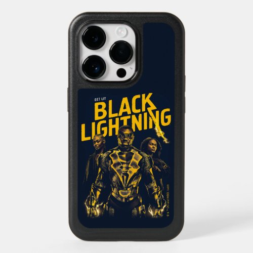Get Lit _ Black Lightning OtterBox iPhone 14 Pro Case