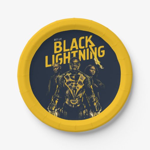 Get Lit _ Black Lightning Paper Plates