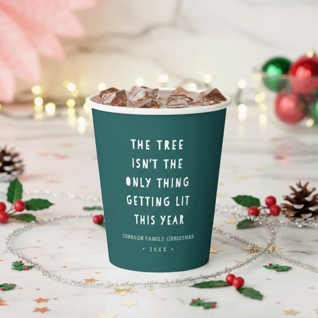 Get Lit | Personalized Christmas Party Paper Cups (Creator Uploaded)