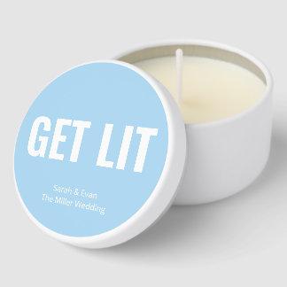 Get Lit Soy Wax Candle Wedding Favor Mini Candle Favors