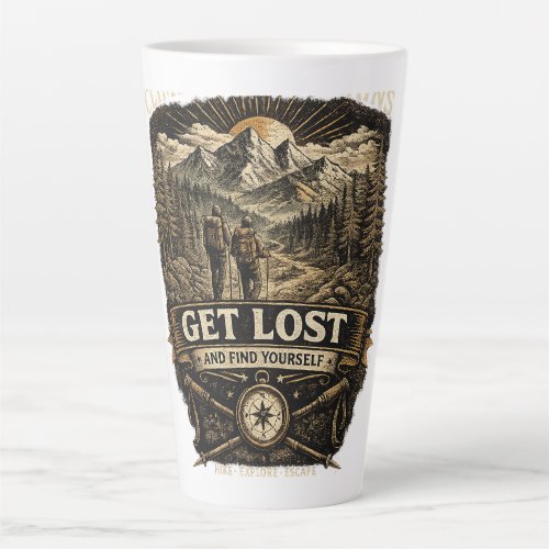 Get Lost And Find Yourself Latte Mug