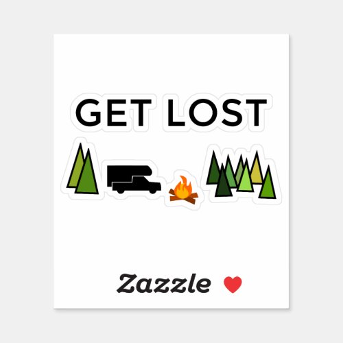 Get Lost _ Camping Sticker