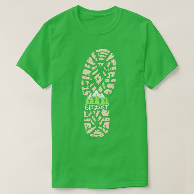 Get Lost Cool Hiking and Camping Shirts and Gifts  (Design Front)
