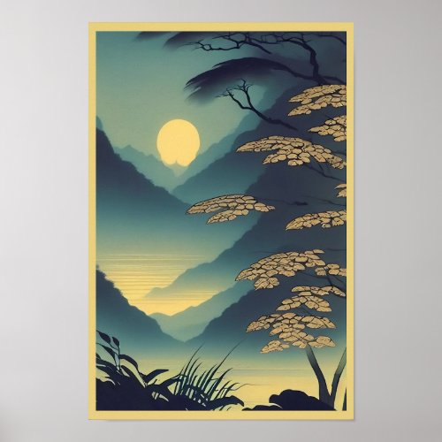 Get Lost in the Serenity of Rainforest Night Poster