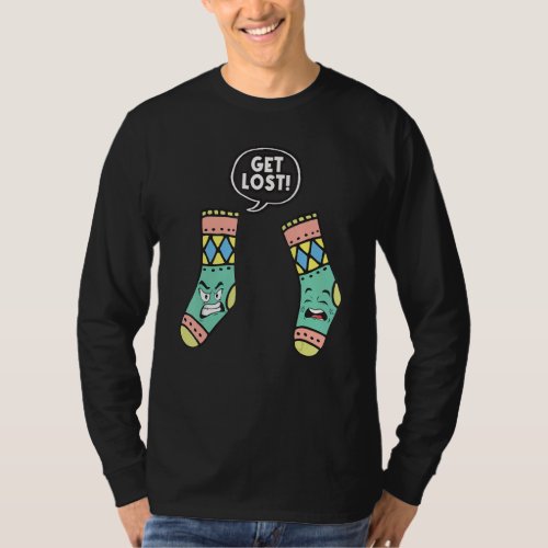 Get Lost  Missing Pair Socks Socks T_Shirt