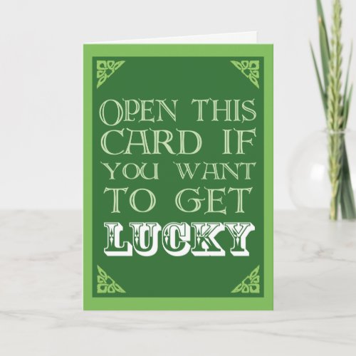 Get Lucky _ Funny St Patricks Day Card