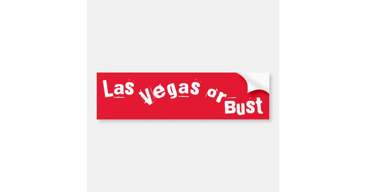 Las Vegas LV Oval Bumper Sticker 