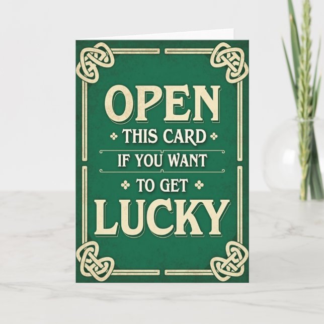 Get Lucky Open This Card (Front)