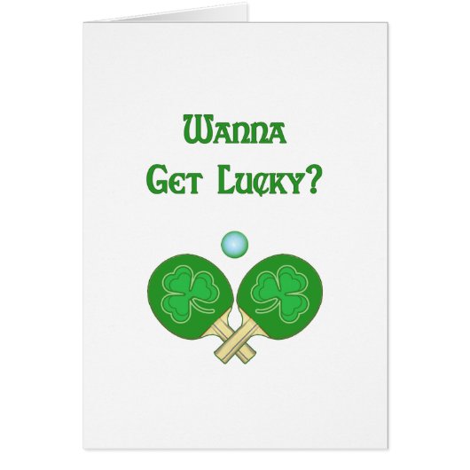 Get Lucky Ping Pong Cards (Front)