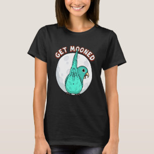 Get Mooned I Parrot Underfluffies I Turquoise Parr T-Shirt