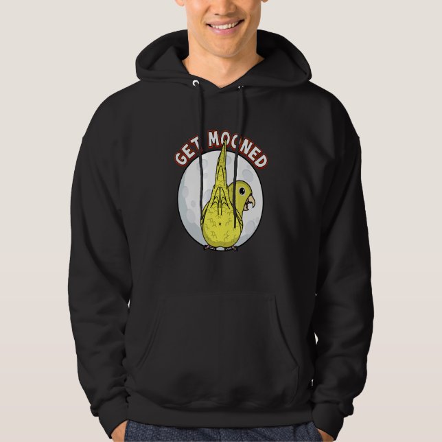 Get Mooned I Parrot Underfluffies I Yellow Parrotl Hoodie (Front)