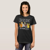 Get More Cats Funny Saying Dark T-Shirt (Front Full)