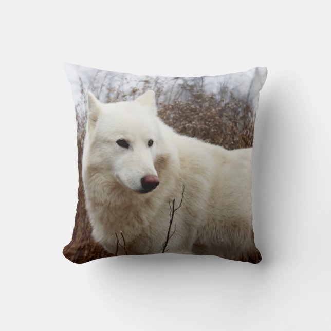 Get My Good Side Throw Pillow (Front)