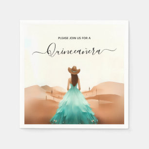 Get Nature Barn Wood Boho Farm Western Quinceanera Napkins