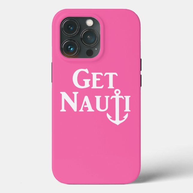 "GET NAUTI"-  Nautical Case-Mate iPhone Case (Back)
