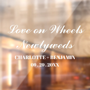 Get Noticed with Custom Wedding Car Stickers