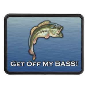 Get off My BASS Funny Fishing Hitch Cover