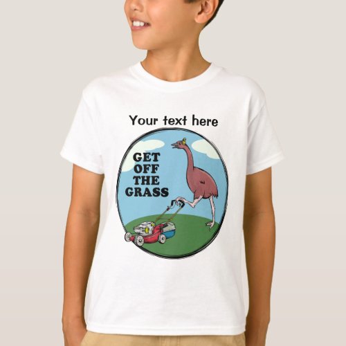 Get off the grass New Zealand slang T_Shirt