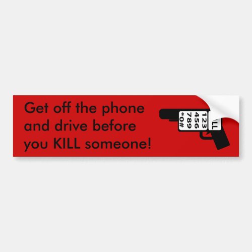 Get off the Phone Bumper Sticker