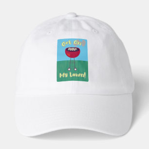 Get On My Lawn Funny BBQ Fun Cookout Hat